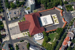 Kongress Palais, Stadthalle, Holger-Börner-Platz, Luftaufnahme
